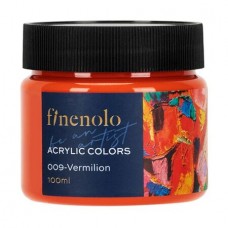 Краска акриловая DELI "Finenolo" художественная, глянцевая, 100 мл., алая, банка (044-C17-VR)