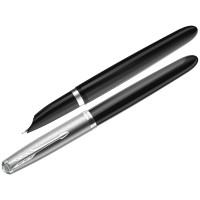 Ручка перьевая Parker "51 Black CT", 0,8 мм, черная (025-2123491)