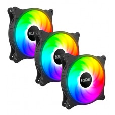 Вентилятор PCCOOLER FX120 ARGB 3 IN 1, 12cm, Fan kit for case, x 3, 1000-2000rpm, 52.79CFM
