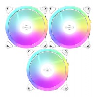 Вентилятор PCCOOLER F3 T120 ARGB 3 IN 1 WH, 12cm, Fan kit for case, x 3, 500-1800rpm, 46CFM