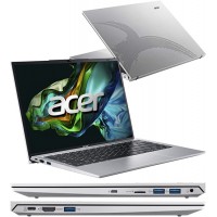 Ноутбук Aсer Aspire Lite AL14-52M-53QS (NX.J9JER.001), NB Acer Core i5-1334U-1.3/512GB SSD(M.2)/16GB/14" WUXGA/DOS, silver