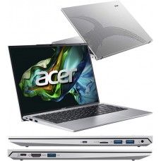 Ноутбук Aсer Aspire Lite AL14-52M-53QS (NX.J9JER.001), NB Acer Core i5-1334U-1.3/512GB SSD(M.2)/16GB/14" WUXGA/DOS, silver