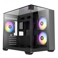 Корпус MATX mini tower Antec, CX600M TRIO ARGB, [0-761345-10139-4], черный, Case 3*120 ARGB, (Без БП), black
