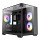Корпус MATX mini tower Antec, CX600M TRIO ARGB, [0-761345-10139-4], черный, Case 3*120 ARGB, (Без БП), black
