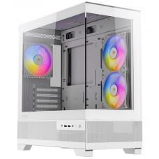 Корпус MATX mini tower Antec, CX500M ARGB, [0-761345-10144-8], white, Case 3*120 ARGB, (Без БП)
