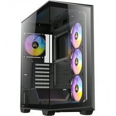 Корпус ATX midi tower Antec, C3 ARGB, [0-761345-10029-8], черный, Case 4*120 ARGB+ ARGB fan hub, (Без БП), black
