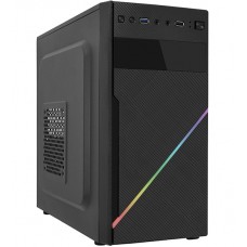 Корпус MATX mini tower APEX V05, RGB (400W), Case black