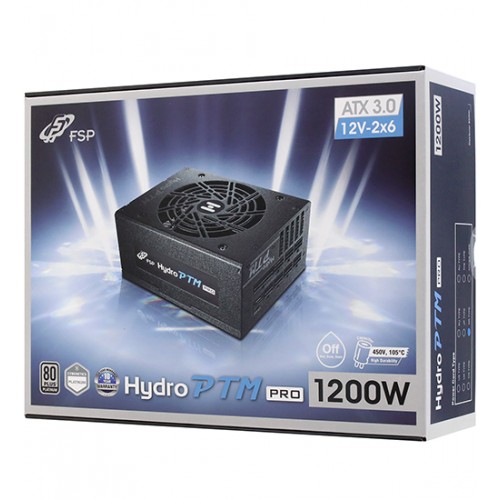 Блок питания FSP Hydro PTM PRO HPT2-1200M Gen 5, 1200W, Modular, Active PFC, 80+ PLATINUM, ATX3.0