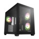 Компьютерный корпус FSP CMT380B (ARGB), Без БП, 2xUSB3.0/Type-C, 3xFAN120 ARGB, 2xGlass, Black, ATX