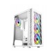 Компьютерный корпус FSP CMT192(W), Без БП, 1xUSB3.0/2xUSB2.0, 4xFAN120 RGB, 2xGlass, White, ATX