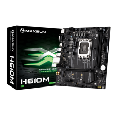 Материнская плата MaxSun Challenger H610M, LGA1700 H610, 2xDDR4 3xSATA 1xM.2 HDMI+DP+VGA mATX