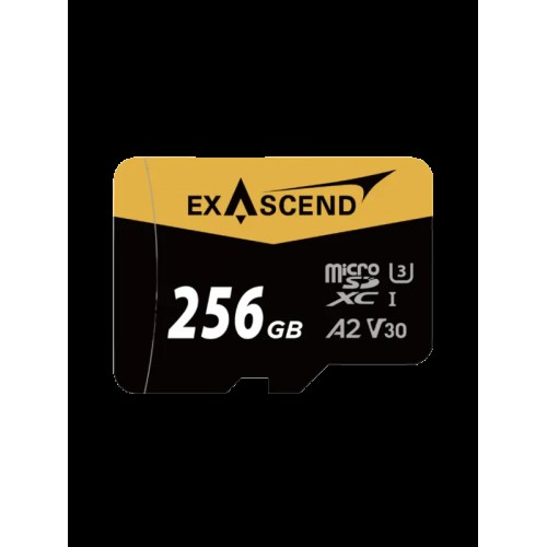 Карта памяти MicroSD Exascend Catalyst, 256Gb, SDXC I, UHS-I (V30), R175/W150 +SD adapter