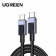 Кабель UGREEN L512 45065 USB-C to USB-C PD Fast Charging Cable Space Gray 3m