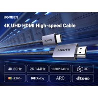 Кабель Ugreen HD153 HDMI 4K Cable 1m 25297