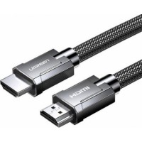 Кабель Ugreen HD135 8K HDMI M/M Round Cable with Braided, 2m, Gray, 70321