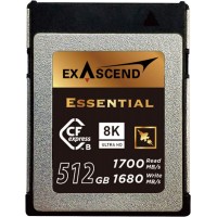 Карта памяти CFexpress Type B, 512Gb, Exascend Essential, 8K UltraHD, PCIe3.0, R1800/W1700