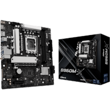 Материнская плата ASRock B860M-X LGA1851 2xDDR5 4xSATA 2xM.2 1xHDMI 1xDP mATX
