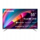 Телевизор LED Hyundai 55" H-LED55BU7100 Smart WebOS Frameless Metal серый/серый/4K Ultra HD/DVB-T/60,