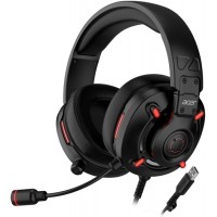 Гарнитура Acer OHW306 Nitro, Черный, Garnitura 32 Ohm, 20-20000Hz, 102dB, 2.1m cable, Virtual 7.1, black