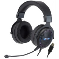 Гарнитура Acer AHW120, Черный, Garnitura 32 Ohm, 20-20000Hz, 110dB, 2.1m cable, Virtual 7.1, black