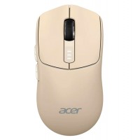 Мышь Acer OMR312 USB, Бежевый, Mouse Wireless, Optical 3200 dpi, 5 button, Li-pol, BT/2.4GHz Beige