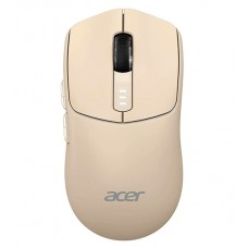 Мышь Acer OMR312 USB, Бежевый, Mouse Wireless, Optical 3200 dpi, 5 button, Li-pol, BT/2.4GHz Beige