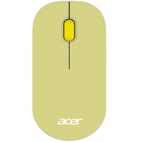 Мышь Acer OMR205 USB, Зеленый/желтый, Mouse Wireless, Optical 1200 dpi, 3 button, 1AA, Green/yellow
