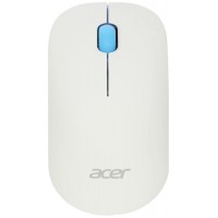 Мышь Acer OMR205 USB,  Белый/голубой, Mouse Wireless, Optical 1200 dpi, 3 button, 1AA, White/Blue