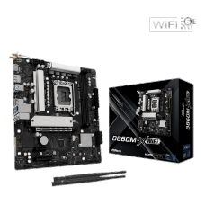 Материнская плата ASRock B860M-X WIFI LGA1851 2xDDR5 4xSATA 2xM.2 1xHDMI 1xDP WiFi mATX