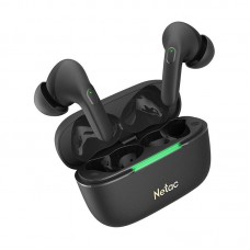 Наушники беспроводные Netac LK65A, BT5.3, 4g, 5/25h, 0.4Ah, d13mm, шумопод. ANC+ENC, Bass, typeC