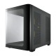 Компьютерный корпус FSP S380, Без БП, 2xUSB3.0, Type-C, 3xFAN120 ARGB, Curved Glas, Black, M-ATX