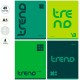 Тетрадь общая BG "Monocolor. Green trend", А5, 48 листов в клетку, на скрепке (025-Т5ск48 11028)