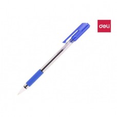Ручка шариковая DELI "Arrow Q01630", 0,7 мм, синяя, грип  (044-Q01630)