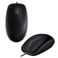 Мышь Logitech B110 Silent, optical, 2+1 buttons, USB, [910-005508], black