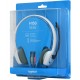 Наушники Logitech H150 Stereo Headset, 20-20000Hz, 122dB, 1.8m cable, [981-000350], cloud white