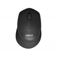 Мышь беспроводная Logitech M330 Silent Plus Black (черная, оптическая, 1000dpi, 2.4 GHz/USB-ресивер, бесшумная, под правую руку) (M/N: M-R0051 / C-U0010) (910-004909)