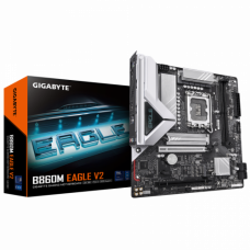 Материнская плата Gigabyte B860M EAGLE V2, B860, LGA1851, 2xDDR5, 2xPCI-E x16, M2, SATA, DP, HDMI, BOX