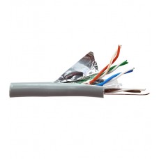 Кабель FTP, ExeGate FUTP4-C5e-CCA-S24-IN-PVC-GY-305, бухта (~305м)