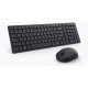 Клавиатура и манипулятор Dell/Silent Keyboard and Mouse - KM555 - Russian (QWERTY) Wireless USB (580-BBVZ)