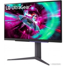 Монитор LG 27GR93U-B, 27'' 16:9 3840x2160(UHD 4K) IPS, nonGLARE, 144 Hz, 400cd/m2, H178°/V178°, 1000:1, 1.07B, 1ms, 2xHDMI, DP, Height adj, Pivot, Tilt, 1Y, Black (27GR93U-B)