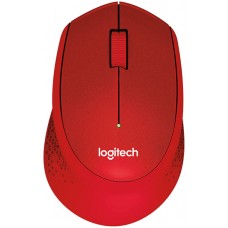Мышь беспроводная Logitech M330 Silent Plus Red (красная, оптическая, 1000dpi, 2.4 GHz/USB-ресивер, бесшумная, под правую руку) (M/N: M-R0051 / C-U0010) (910-004911)