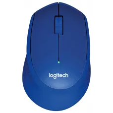 Мышь беспроводная Logitech M330 Silent Plus Blue (синяя, оптическая, 1000dpi, 2.4 GHz/USB-ресивер, бесшумная, под правую руку) (M/N: M-R0051 / C-U0010) (910-004910)