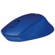 Мышь беспроводная Logitech M330 Silent Plus Blue (синяя, оптическая, 1000dpi, 2.4 GHz/USB-ресивер, бесшумная, под правую руку) (M/N: M-R0051 / C-U0010) (910-004910)