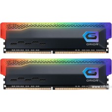Оперативная память 16GB Kit (8GBx2) GEIL DDR4 3200MHz ORION RGB GOSG416GB3200C16BDC Titanium Grey