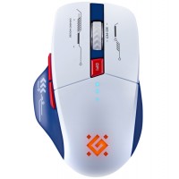 Мышь Defender Tisa GM-126, USB, 400mAh, 1600dpi, Type-C/2.4Hz/BT White-blue, (52126)