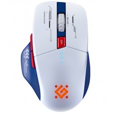 Мышь Defender Tisa GM-126, USB, 400mAh, 1600dpi, Type-C/2.4Hz/BT White-blue, (52126)