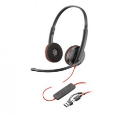 Наушники Poly/Blackwire 3220 Stereo USB-C Headset +USB-C/A Adapter (8X228AA)