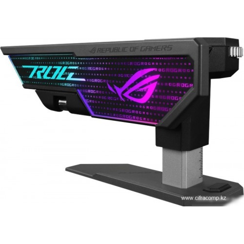 Вертикальный держатель Видеокарты ASUS XH01 ROG HERCULX 3-pin ARGB Black