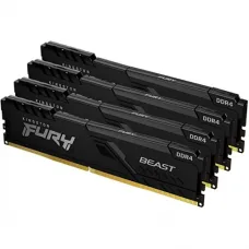 Оперативная память 64GB Kit (4x16Gb) DDR4 3200MHz Kingston FURY Beast Black CL16 KF432C16BB1K4/64