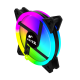Вентилятор для корпуса Wintek SX-F211-B-12 RGB, 12 см, 4 PIN MOLEX, NORMAL, Black (LC Tornado)